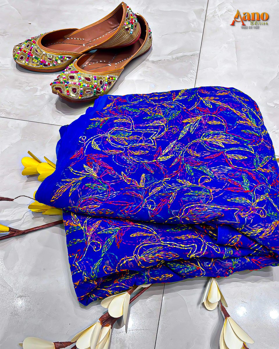 AanoEdition's tweet photo. Effortless elegance in every drape.💙
Step into grace with our Georgette Chicken Kari Saree in a stunning navy blue shade – light, flowy &amp; beautifully detailed for every occasion.👗
📞Order Now: +91-9667880449
#GeorgetteSaree #ChickenKari #NavyBlueSaree https://t.co/kNy7zrKorG