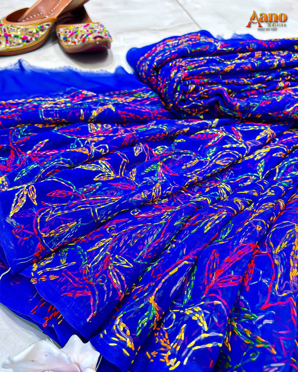 AanoEdition's tweet photo. Effortless elegance in every drape.💙
Step into grace with our Georgette Chicken Kari Saree in a stunning navy blue shade – light, flowy &amp; beautifully detailed for every occasion.👗
📞Order Now: +91-9667880449
#GeorgetteSaree #ChickenKari #NavyBlueSaree https://t.co/kNy7zrKorG