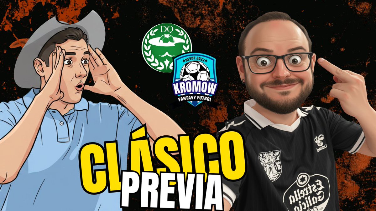 DonQuijoteDeLaC's tweet photo. 🆚 Llega la mejor PREVIA del CLÁSICO

👥Donqui&amp;Kromow
🗓️ Jueves
⏲️ 17:00h https://t.co/b0rq0uYFWp