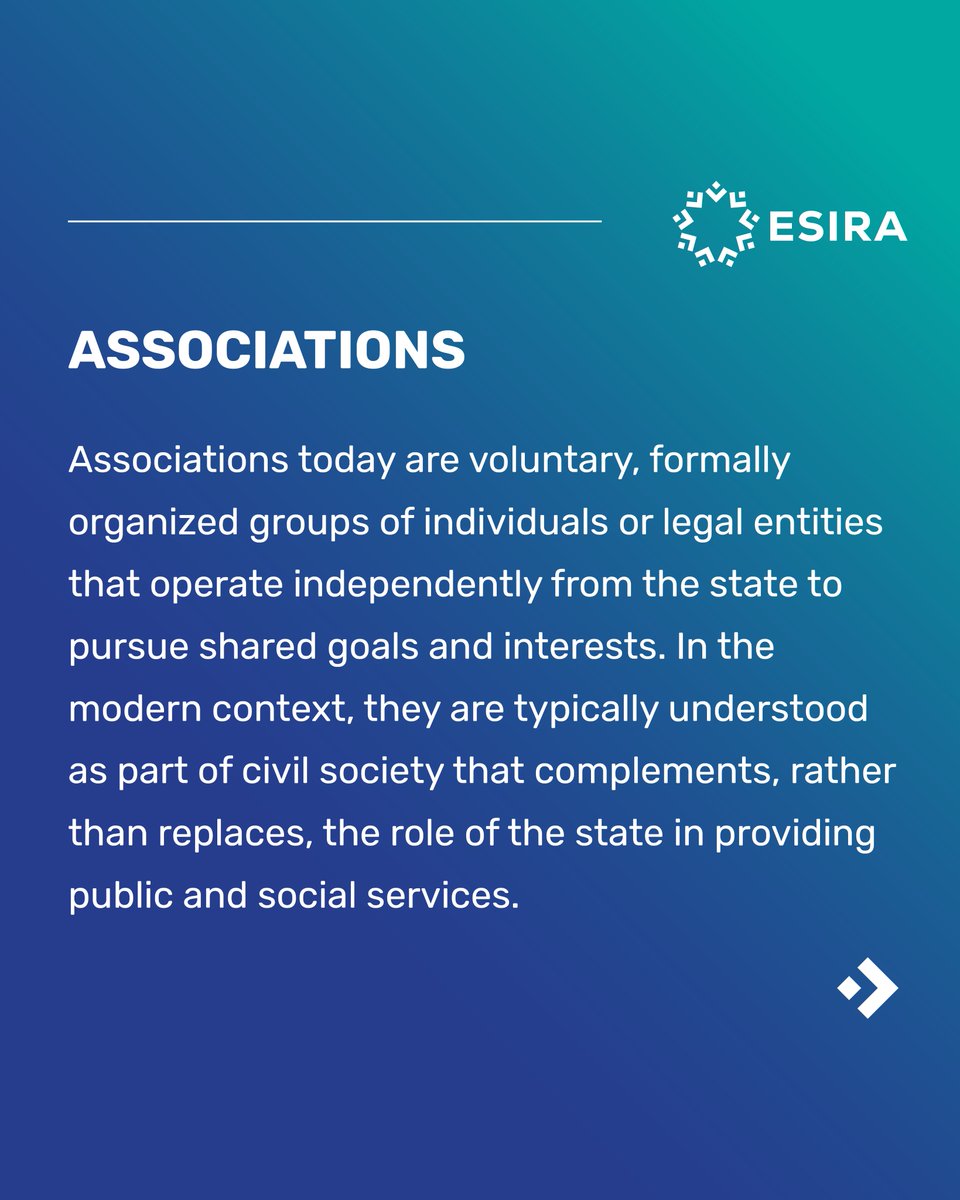 Esira_Project's tweet photo. Today, this legacy is reflected in five main types of organisations:
🔵 Associations
🔵 Foundations
🔵 Cooperatives
🔵 Mutual benefit societies
🔵 Social enterprises https://t.co/V9aLJYJQTD