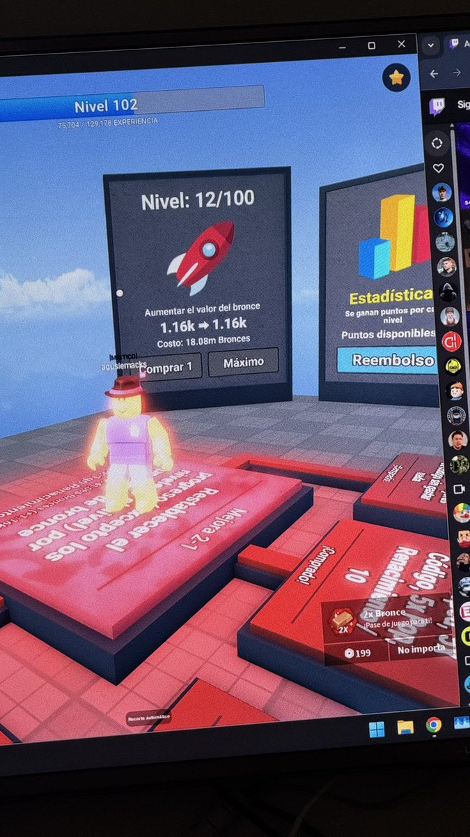 aguslemacks's tweet photo. @PobRBLX I didn't think of talking to you before, but I've been since level 9 without an increase in bronze levels. Is that so, or is it because I have been dived? It's impossible for me to carry millions of bronze... https://t.co/W9acC0EU47