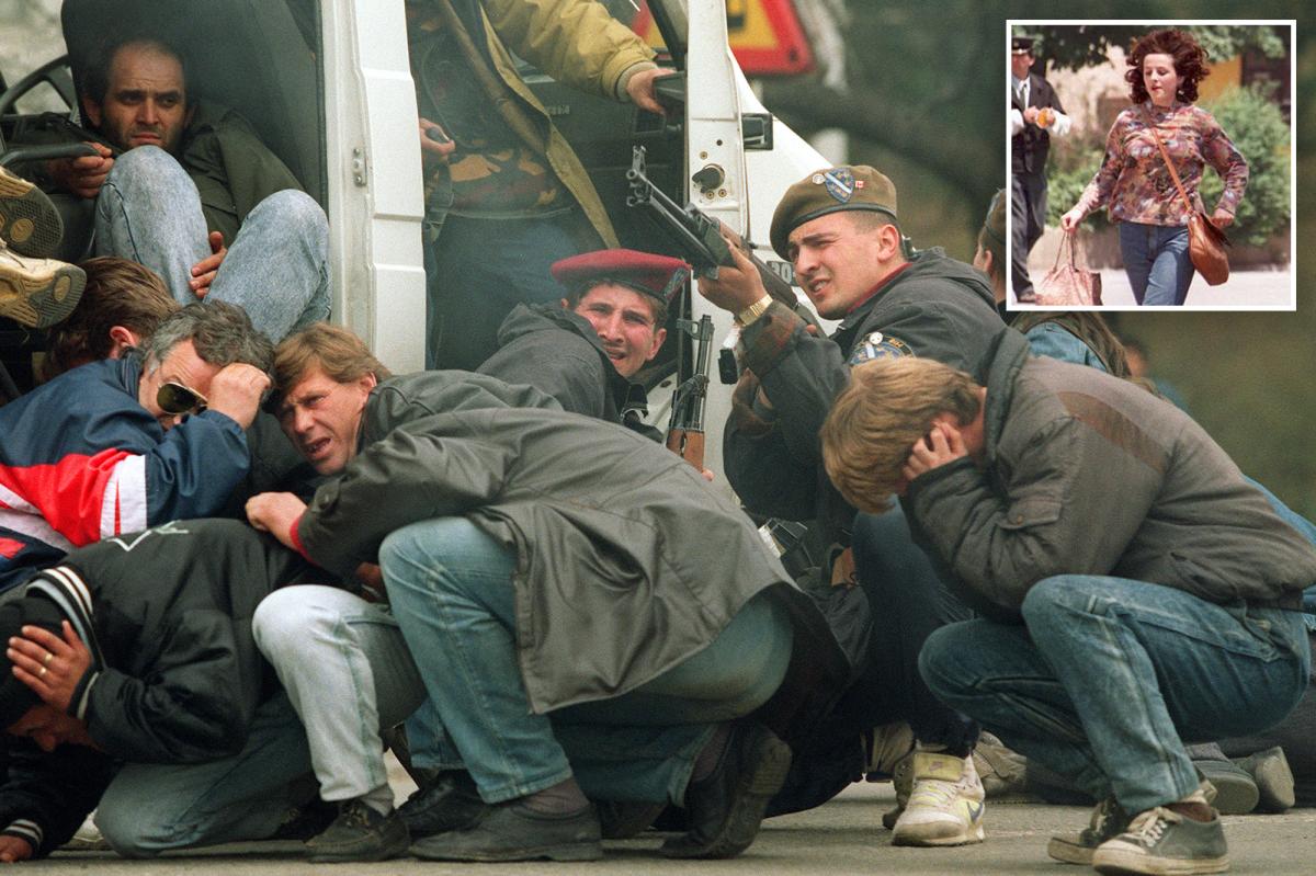 nypost's tweet photo. Twisted 'human safari' hunters competed to kill the most beautiful women during Sarajevo siege, book claims https://t.co/mG9AU7iqRz https://t.co/5jXbdfIQW4