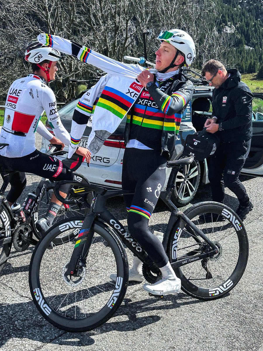 lucxsronald's tweet photo. Photos from the Tour de France stages recon of Pogi and Torito… it’s cold there 🥶

Photos from Eric Makhloufi (@MakhloufiEric). 🙏🏼 https://t.co/z2IezfqkL2