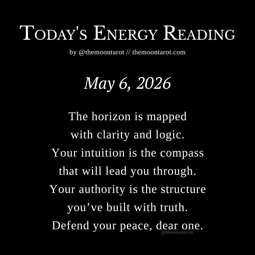themoontarot_'s tweet photo. Today's Energy Reading: May 6, 2026 https://t.co/7DgUVTuXcb