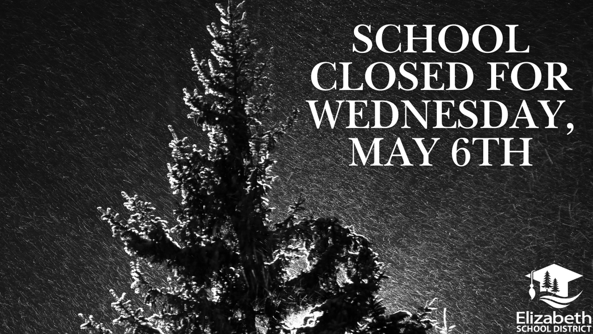 ESDk12's tweet photo. Good morning ESD community,

Due to weather and road conditions across the community, schools in Elizabeth will close today like most districts across the region.  All afterschool activities will be canceled and rescheduled allowing district staff to restore our facilities. https://t.co/1EOtU7qYHI