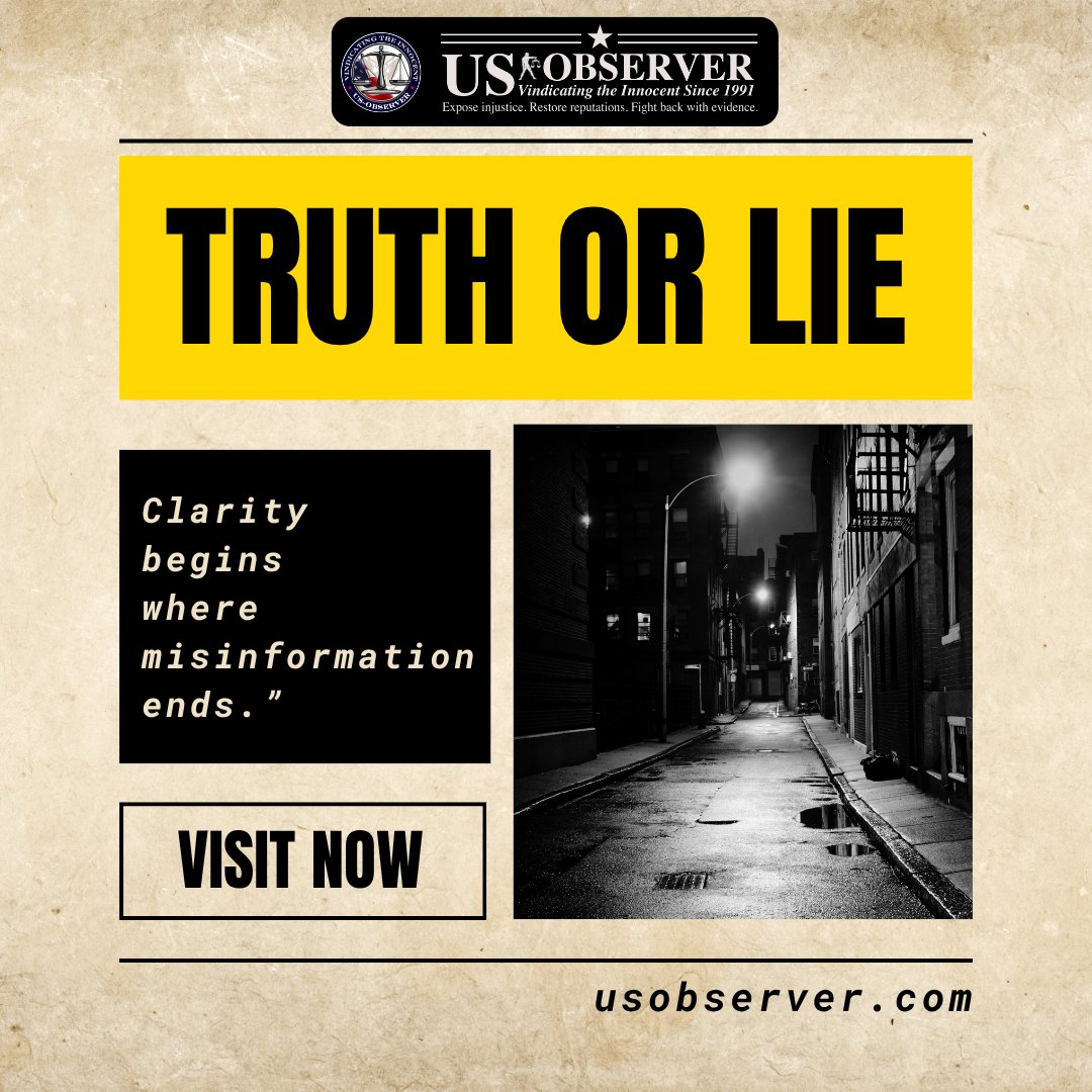 theusobserver's tweet photo. ruth isn’t always loud—but it’s always powerful. In a world filled with noise, we choose clarity, facts, and accountability. The question is simple: are you seeing the truth or just what you’re told?

#USObserver #TruthMatters #RealNews #StayInformed #Journalism #MediaAwareness #FactCheck #NewsThatMatters #TruthOrLie #GlobalNews #Awareness #ThinkCritically