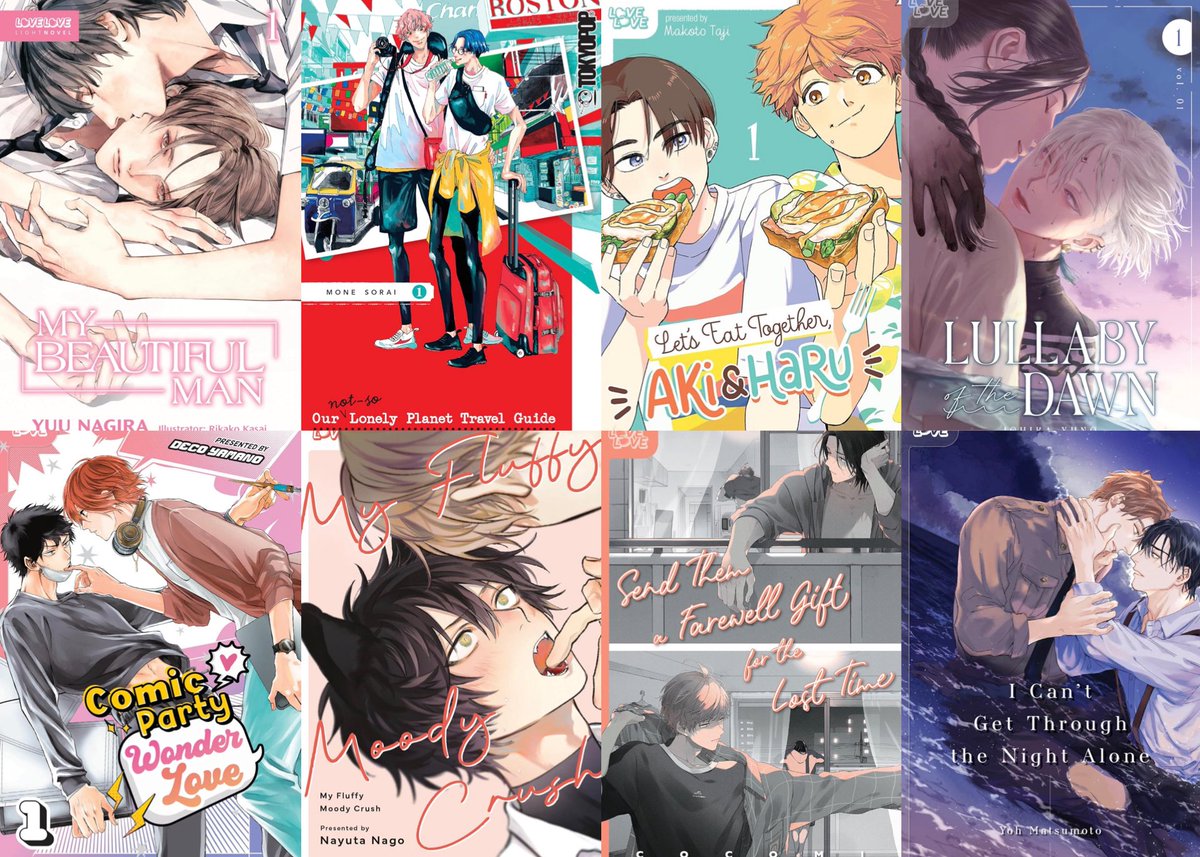 Tokyopop is one of the publishers that has a whole imprint “LoveLove” dedicated to bringing romance titles, the majority of which are BL and GL. If you’re able to support buying a title or two they have a catalogue with a wide range of stories.