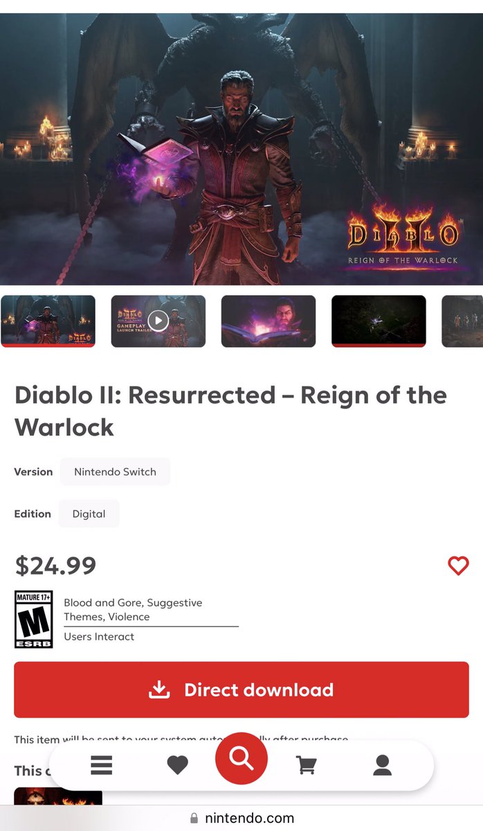 SaracogluErkan's tweet photo. Loving Diablo II: Resurrected on Switch! Any chance the Warlock Pack ($24.99) will get a discount soon? Many players would buy it instantly at a lower price. Thanks for the great game!
 @Diablo @Blizzard_Ent @NintendoEurope https://t.co/qhVxjaVW5t