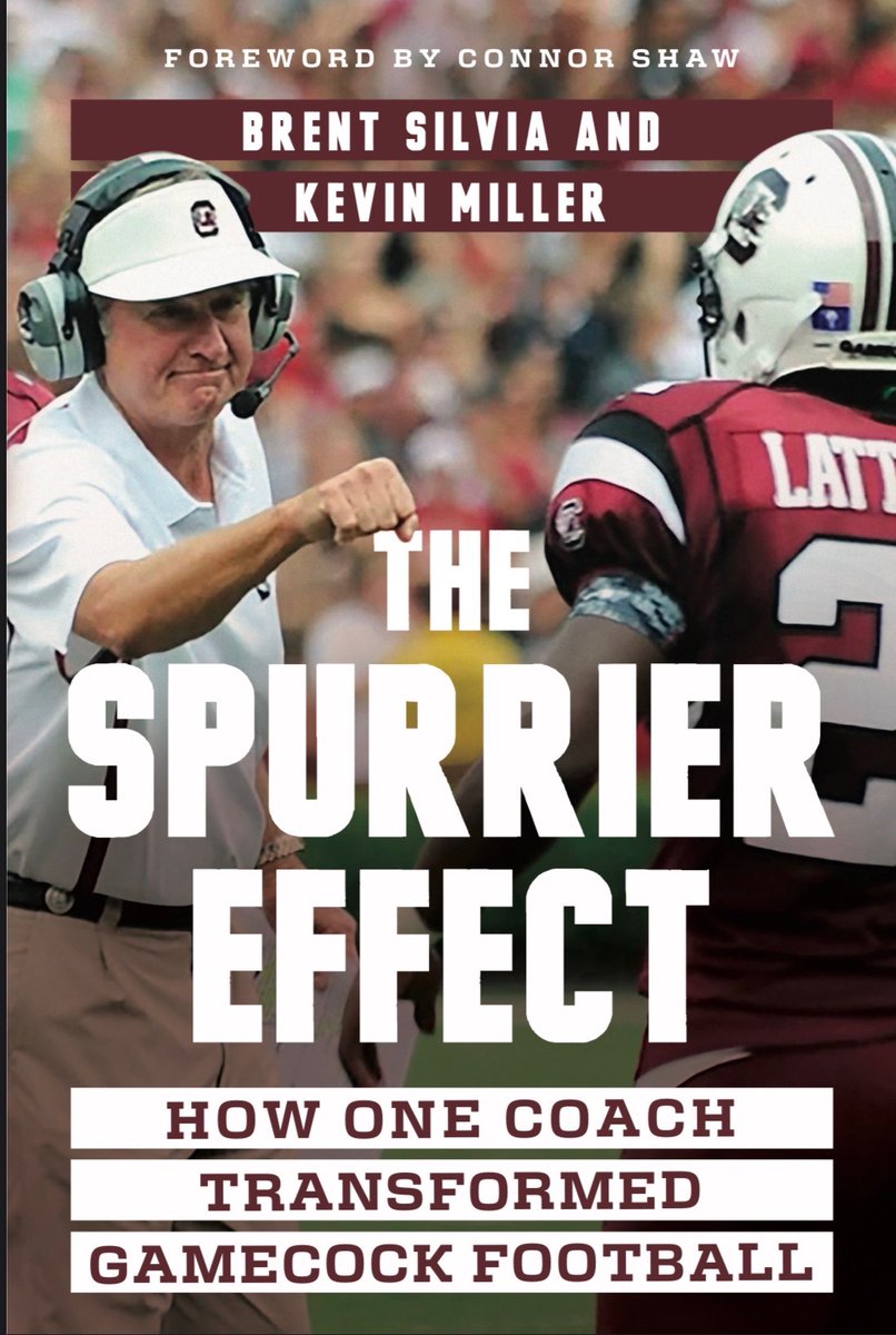 kevinmillerGC's tweet photo. I'm excited to announce with co-author @BrentSilvia &amp; USC Press:
The Spurrier Effect will release on Aug 18.

The book chronicles Steve Spurrier's historic run at South Carolina as HBC, with a foreword by Connor Shaw.

Pre-order: https://t.co/2T6v6SDll5

Also available on Amazon https://t.co/HAuSDN8xym