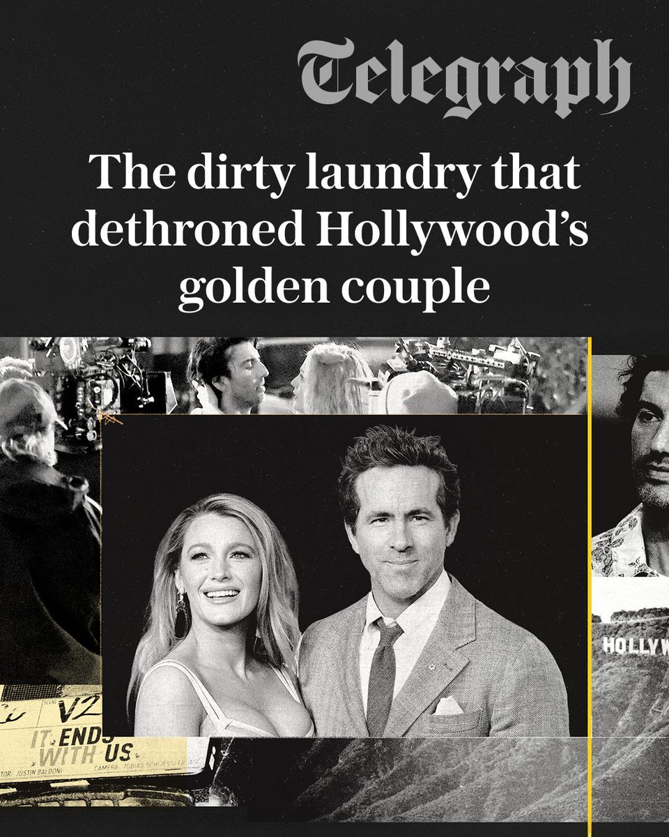 🎞️ Blake Lively’s legal war with Justin Baldoni was meant to be a victory lap. Instead, the fallout has made her and Ryan Reynolds pariahs

Find out about the dirty laundry that dethroned Hollywood’s golden couple ⤵️
telegraph.co.uk/news/2026/05/0…