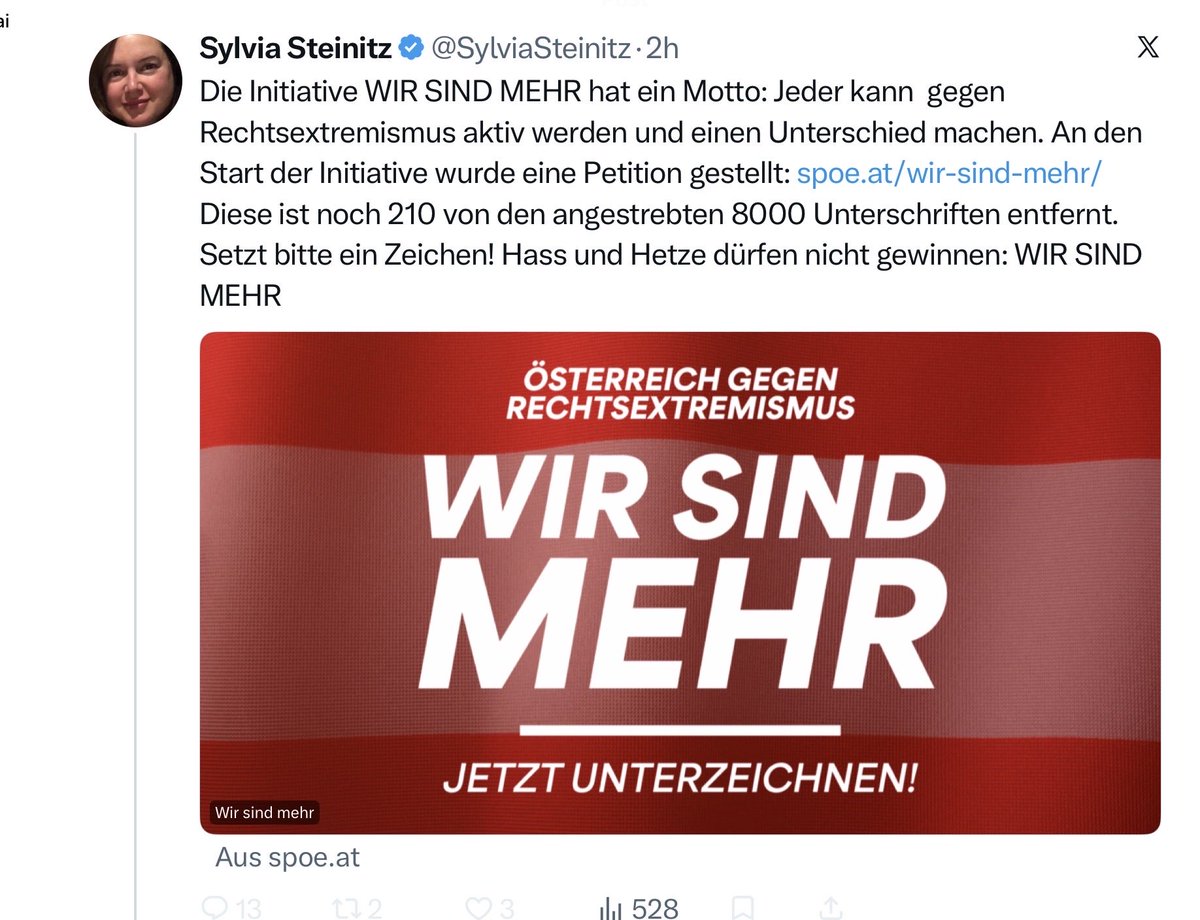 oesikrainerin's tweet photo. Aus #Extremismus Problemen, die wir tatsächlich haben #Links #Rechts #Islamisch machen die #Sozialisten eine Initiative „Wir sind mehr“ gegen Rechtsextremismus - oida ihr tickt wirklich nur mehr sehr einseitig https://t.co/ht6PIBDvU4
