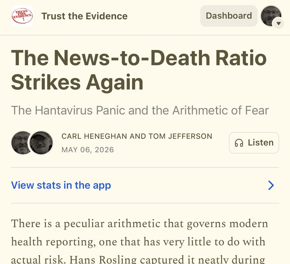 Carl Heneghan tweet media