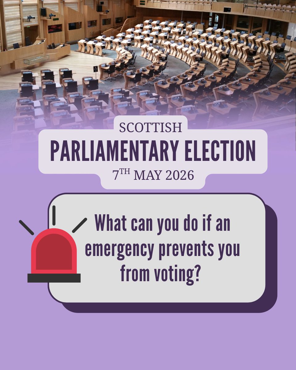 ero_central's tweet photo. If an emergency has occurred after 5pm on Tuesday 28th of April 2026 which would prevent you from attending the polling station, you may be eligible to apply for an emergency proxy if you meet certain criteria. More info:  https://t.co/9t6TO4K8nu. https://t.co/rkAWfAoRhz