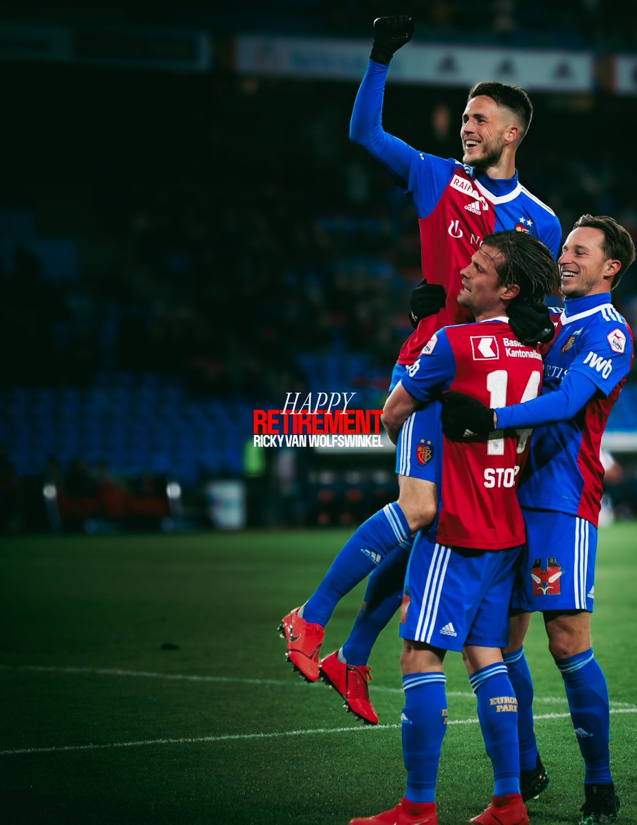 FCBasel1893's tweet photo. 👋  𝑯𝒆𝒕 𝒂𝒍𝒍𝒆𝒓𝒃𝒆𝒔𝒕𝒆, 𝑹𝒊𝒄𝒌𝒚 ❤️💙

Heute hat unser ehemaliger Stürmer Ricky van Wolfswinkel sein Karriereende bekannt gegeben. Nach Stationen in den Niederlanden, Portugal, England, Frankreich und Spanien wechselte er im Sommer 2017 zum FC Basel 1893. Für Rotblau absolvierte Ricky 88 Partien in der Super League und kam zudem in der Champions League sowie in der Europa League zum Einsatz. Zweimal stand er mit dem FCB in einem Cupfinal. Der Höhepunkt seiner Zeit in Basel war der Cupsieg 2019 gegen den FC Thun. Insgesamt bestritt Ricky 115 Spiele für den FCB, erzielte 37 Tore und lieferte 13 Assists.

Wir wünschen dir für deinen weiteren Weg nur das Beste, Ricky 🤝

#rotblaulive #FCBasel1893 #AlliZämme #imRotblaueRusch @RvWolfswinkel9
