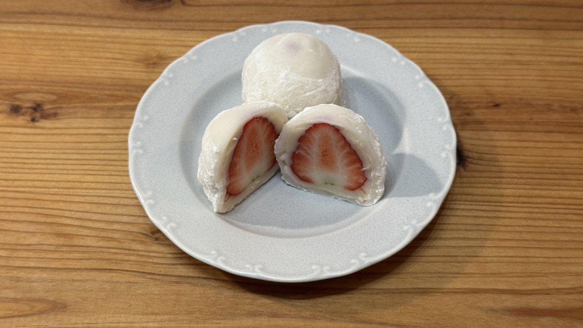 cinnamomin's tweet photo. たぶん、私が食べる今シーズン(冬春)最後のいちご大福ŧ‹”(๑´ㅂ`๑)ŧ‹”
もちろん、美味しゅうございました☺️👍

夏秋はまた別ということで、しばらく楽しみにしておきましょ！ https://t.co/6IC9fII1fg
