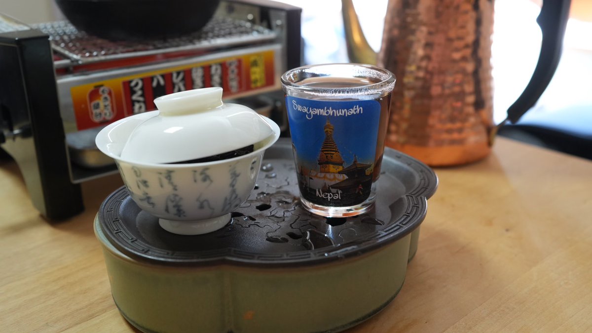 Literary_16's tweet photo. 今日は岩茶をいただきました。冬に飲むべきかな。GWはこれでおしまいだ。

#α6700
#茶好連
#中国茶
#岩茶 https://t.co/hQwHv04Zp5