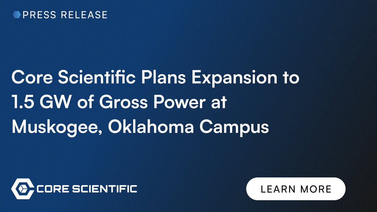 Core Scientific tweet media