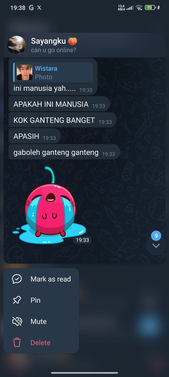Lucu banget lagi reaksinya, gemes banget jadi pengen dicium.