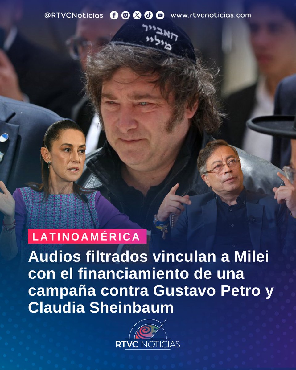 #Latinoamérica 🇦🇷🇨🇴🇲🇽 l Diario Red América Latina y Hondurasgate publicaron grabaciones atribuidas al expresidente hondureño Juan Orlando Hernández donde menciona un aporte de 350.000 dólares de Milei para una campaña dirigida contra Gustavo Petro y Claudia Sheinbaum.

👉🗞️ Más