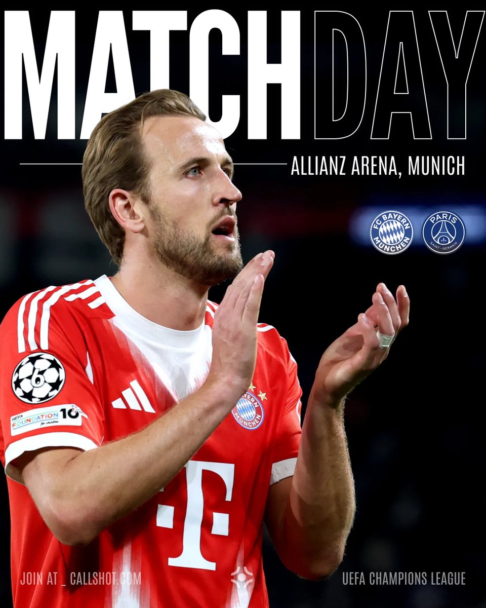trycallshot's tweet photo. 𝙐𝘾𝙇 𝙉𝙄𝙂𝙃𝙏 — 𝘽𝘼𝙔𝙀𝙍𝙉 𝙫𝙨 𝙋𝙎𝙂 #UCL

Comment the final score + first goalscorer (including pen) and drop your Callshot handle below.

Correct prediction wins $100 — must join a Callshot game room to qualify https://t.co/lvSFChGaoL
