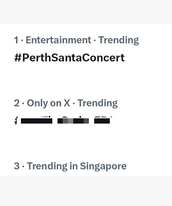 santappsupport's tweet image. TRENDING NO. 1 IN MALAYSIA 🇲🇾😈💋
TRENDING NO. 1 IN SINGAPORE 🇸🇬😈💋

#PerthSantaConcert