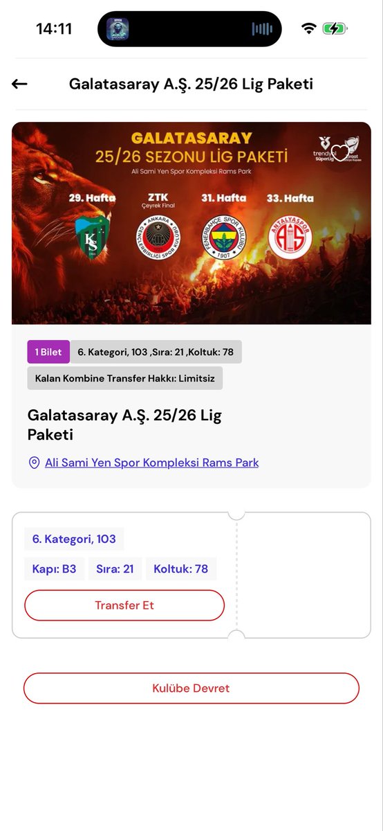 uebozz's tweet photo. @SleymanGZKARA13 @GalatasaraySK Ankarada olduğum için gidemicem,devir edebilirim https://t.co/63Fza5MRy2