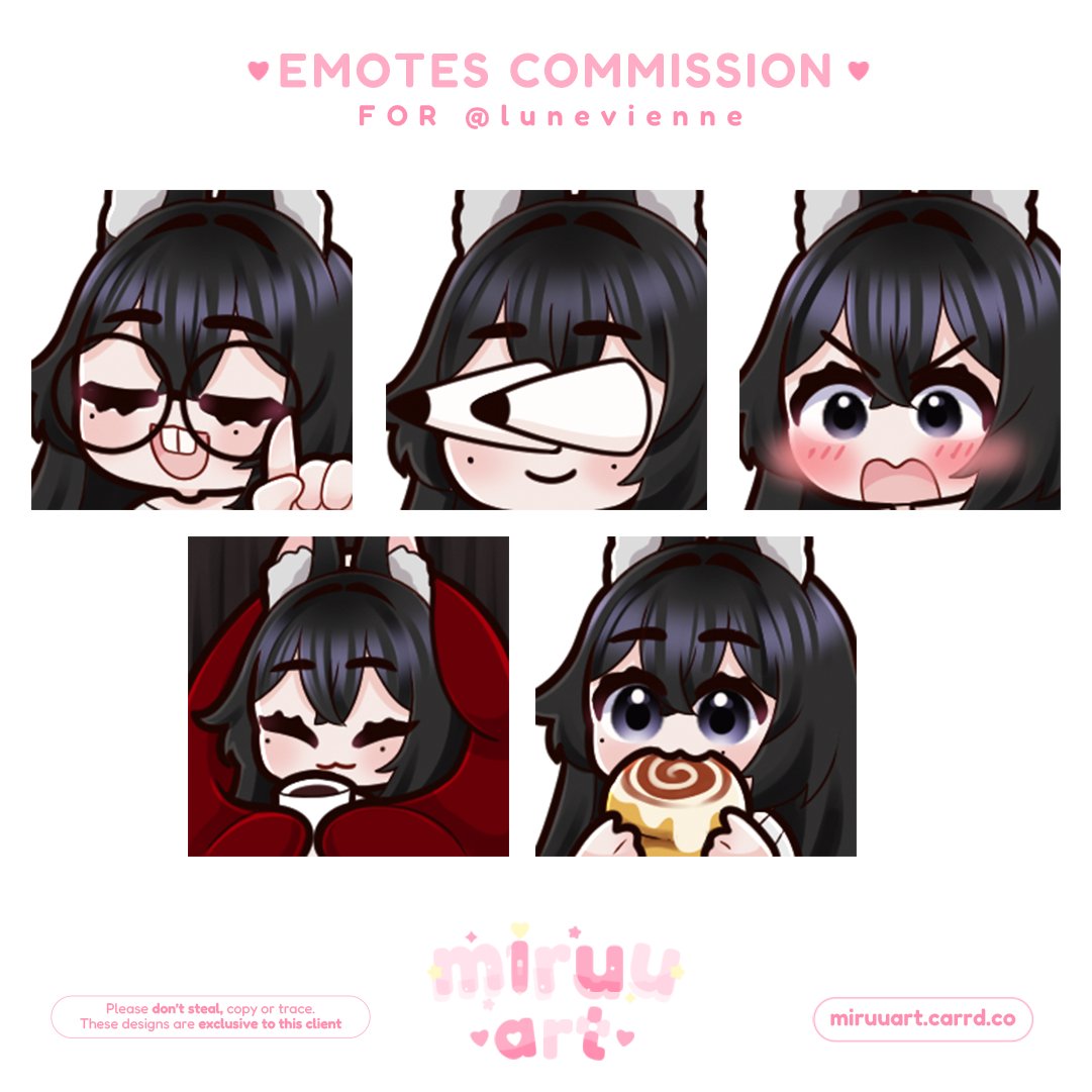 MiruuArt's tweet photo. more emotes commission made by me :3
🩷🩷🩷🩷🩷🩷
#Vgencomm #emotes #emotescommission #opencommissions #twitch #discord https://t.co/3moqZc5cQx