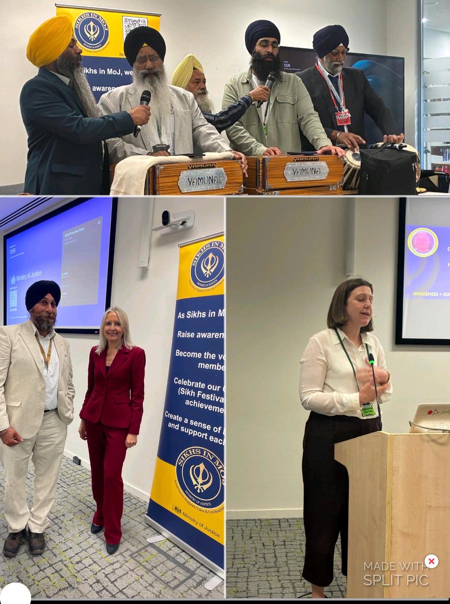GSingh19047325's tweet photo. SikhsinMoJ &amp; CPS Sikh Society organised an event to mark #Vaisakhi @MoJGovUK . Heartfelt gratitude to Kirtani Jatha,all colleagues, senior leaders, Perm Sec, volunteers &amp; Core group. Our little effort to raise awareness of Sikhi &amp; improve Faith literacy in MoJ. https://t.co/SWZcTUaPWg