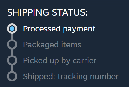 0xhayleydev's tweet photo. @HardwareSteam Sadge

Mine changed from 3-5 days, to 6-10 days whilst I was trying to spam continue ):

I assume it'll arrive on the 18th https://t.co/sjv0w59KHc
