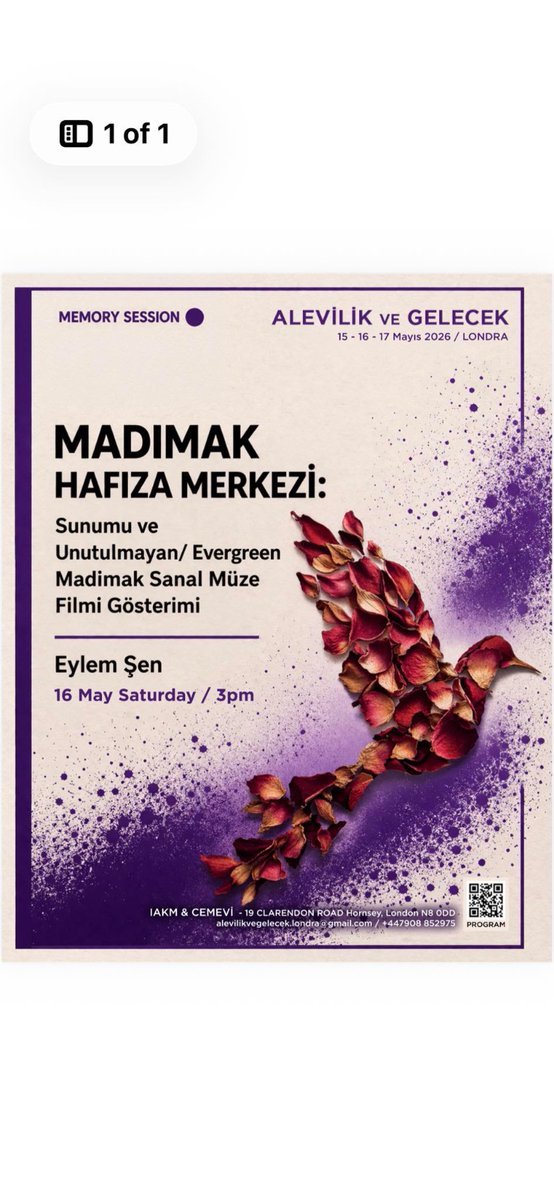 madimakhafizam's tweet photo. Geçmiş susmaz. Gelecek birlikte kurulur.
Yüzyıllar öncesinden Madımak’a uzanan hafıza, sözünü yeniden kuruyor.
📍 Londra – IAKM &amp; Cemevi
📅 15–16–17 Mayıs 2026
Bu sadece bir sempozyum değil, birlikte hatırlama ve birlikte geleceği kurma çağrısıdır.
#AlevilikVeGelecek #Madımak https://t.co/uuFLsnf0MS