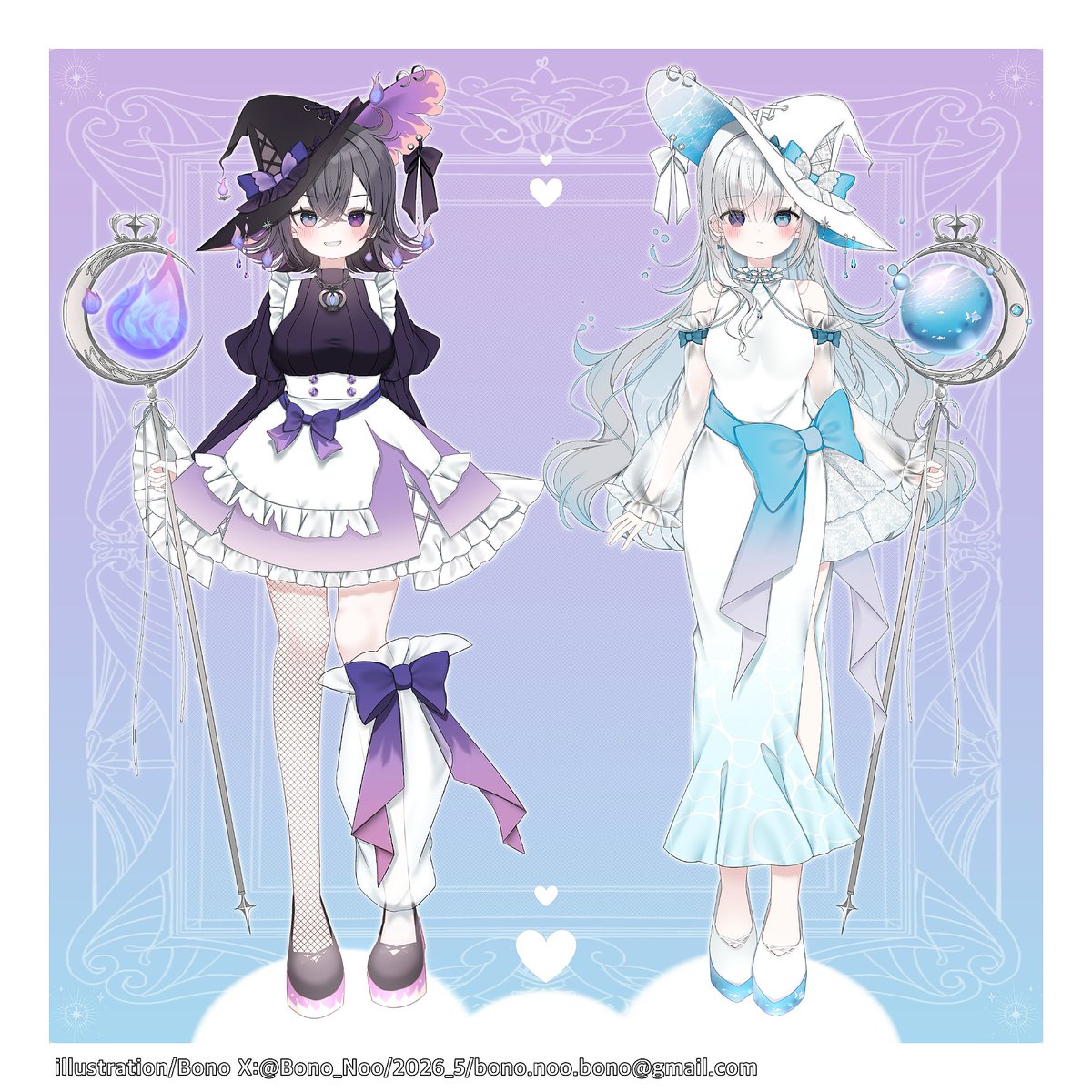 Bono_Noo's tweet photo. 火と水のふたご魔女ちゃん🪄 https://t.co/RKpQjLW2wB