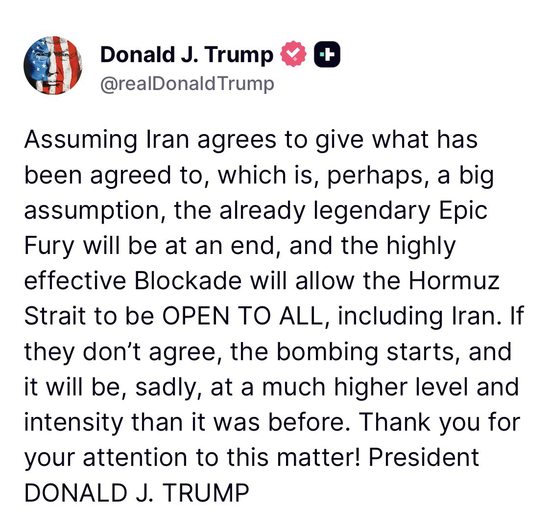 Donald J Trump Posts TruthSocial tweet media