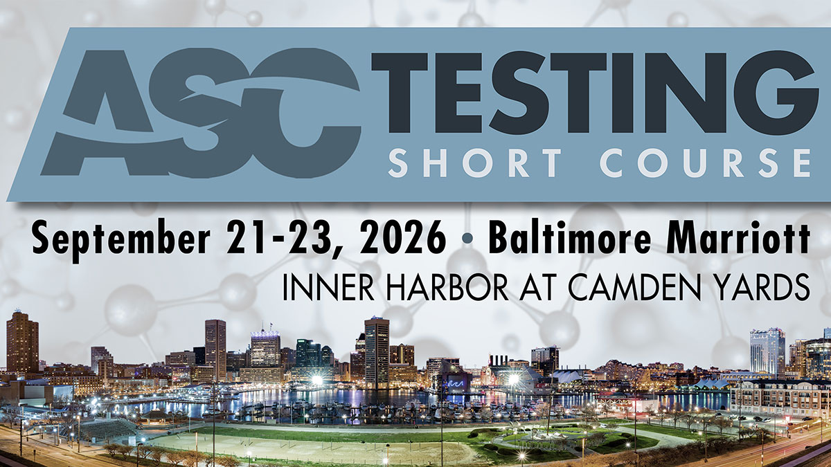 ASCouncil's tweet photo. Turning testing data into performance-based decision making can be difficult. ASC's September Testing Short Course brings clarity and better decision making to your programs with methods to measure, analyze, and improve #adhesive &amp; #sealant performance: https://t.co/CVVLFPGUE4 https://t.co/XFv6AhQYKW