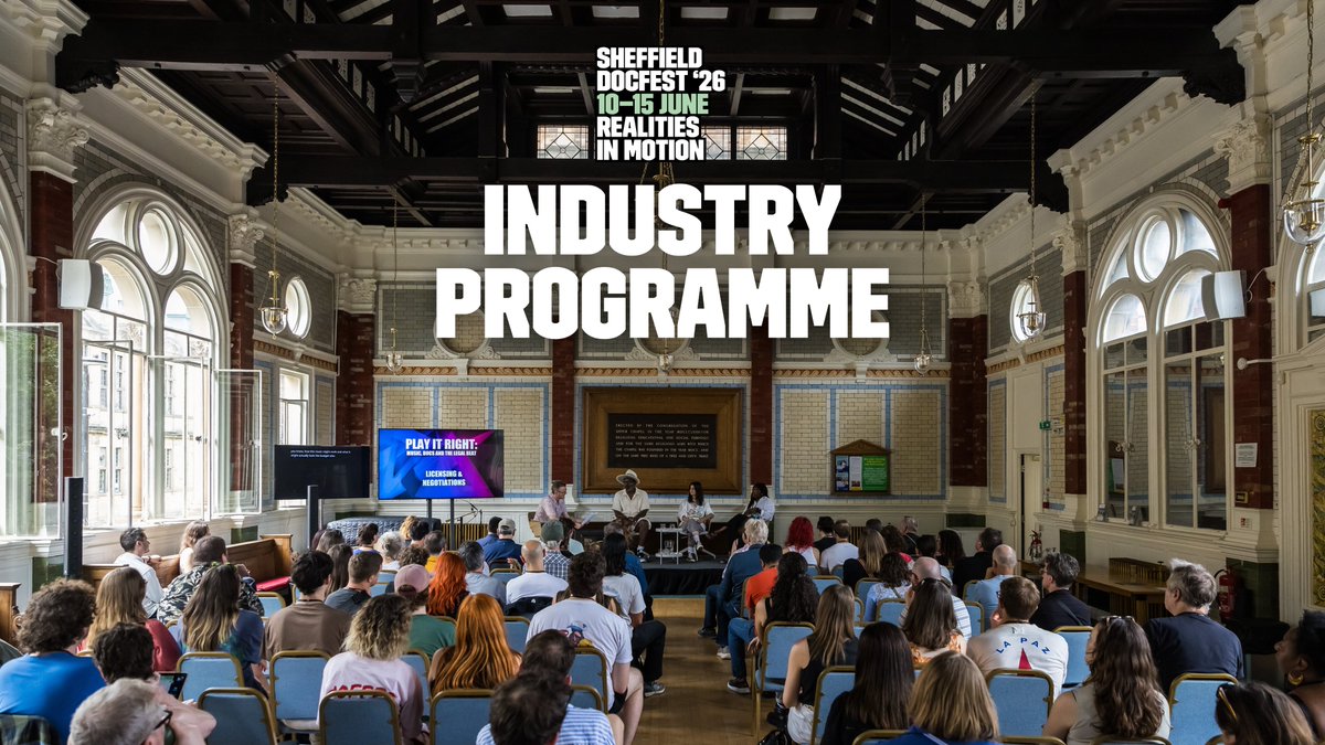 sheffdocfest's tweet photo. It's official… Our full #SheffDocFest2026 Industry Programme is now LIVE! 💥🎊

🔗Explore the full Industry Programme now: https://t.co/qG5L9N8JqD https://t.co/M0Eu039Co1