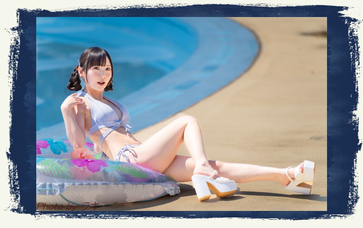 近江麻ラミー超晒しホワイ二枚合わせケツト170×145 2026.05.02 近代麻雀水着祭2026 にて Model：七沢みあ サン