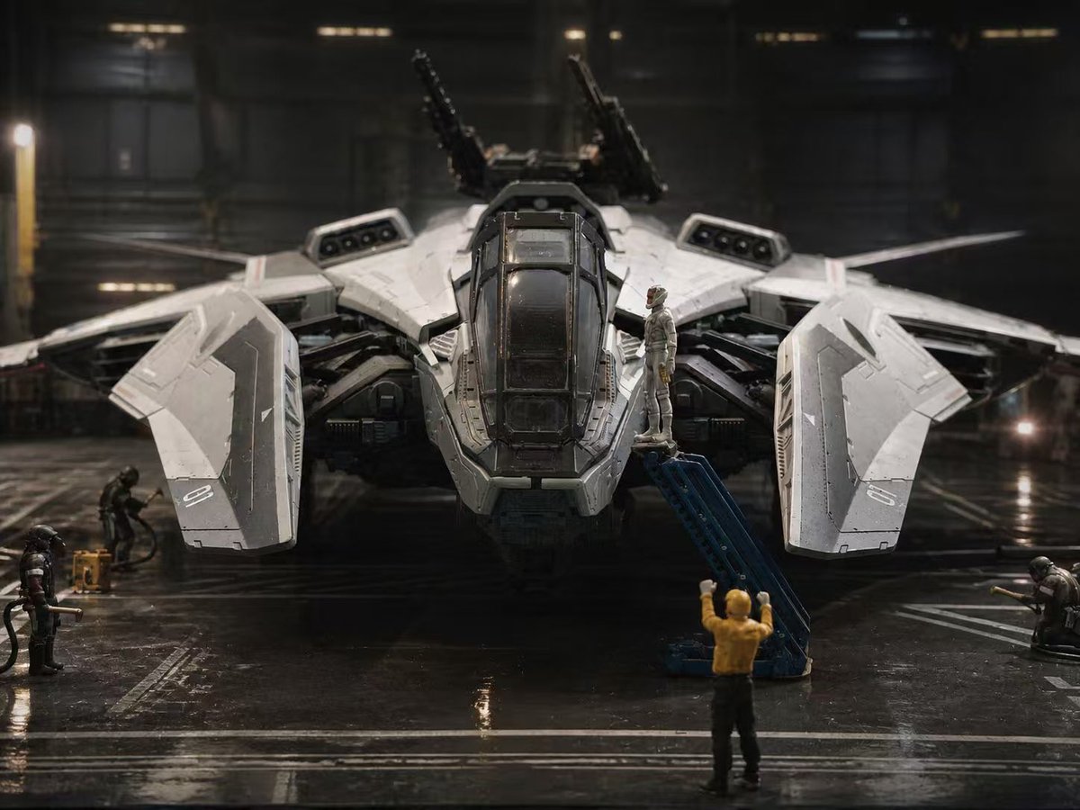Planetring_EN's tweet photo. Just received some photos shot at Xi’an BC! A great thanks to @XuMary69 and artists from 52Studio for providing the hangar and ground crews to make this happen!
#Starcitizen #Barcitizen #F8C https://t.co/GH8tJjA6gm