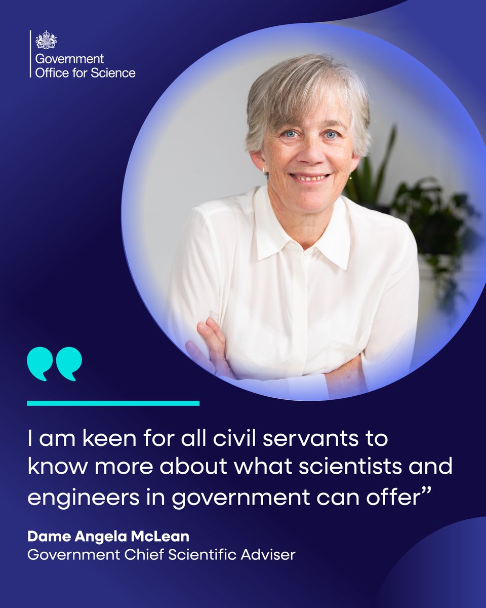 uksciencechief's tweet photo. Bring science and engineering in early – a new strategy to support officials across government.

Hear directly from GCSA Angela McLean as she writes in @CSWnews about what scientists and engineers in government can do for you and how to engage with them👇

https://t.co/BcCEcEsIOY https://t.co/1OmCeUWOHD