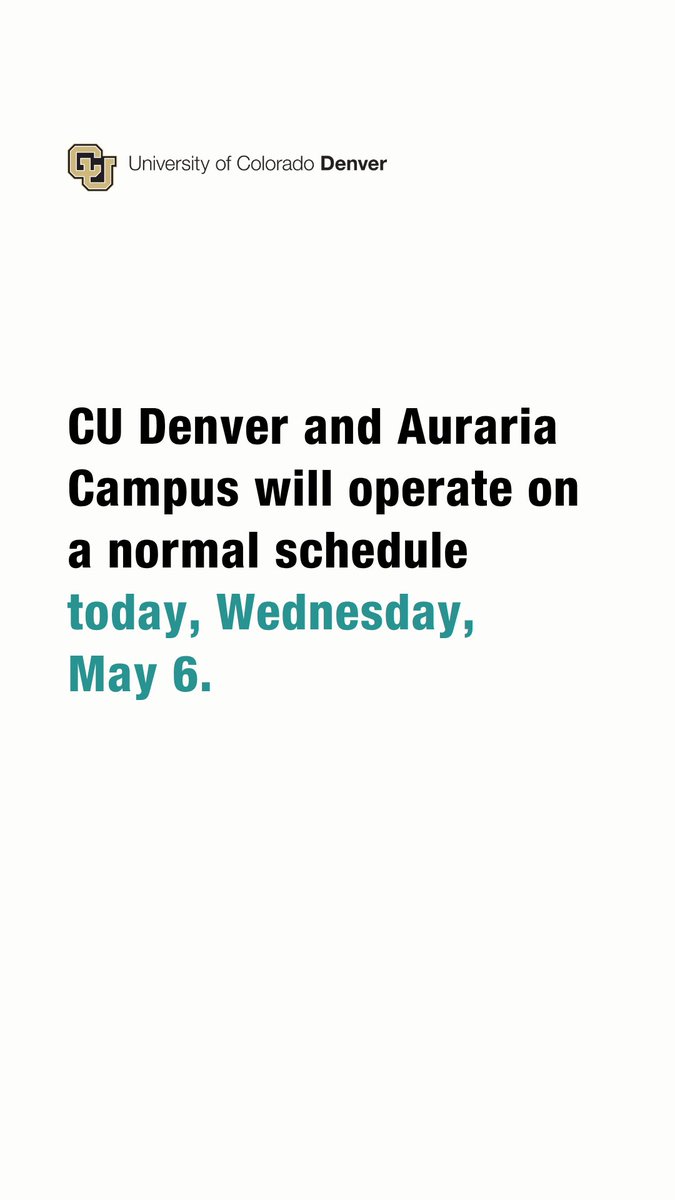 CU Denver tweet media