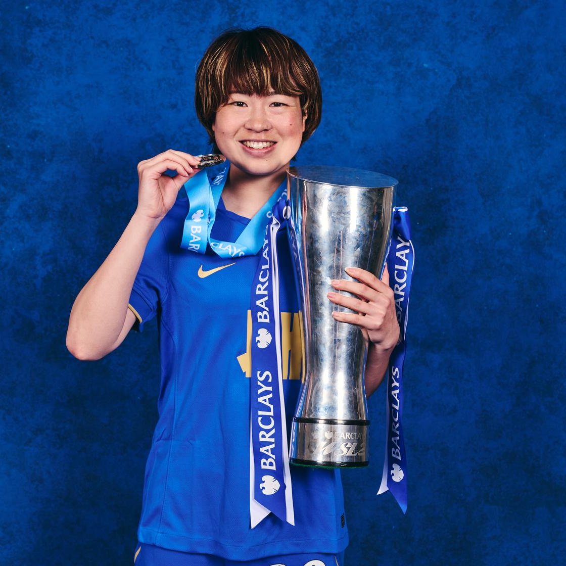 🏴󠁧󠁢󠁥󠁮󠁧󠁿🏆 Asato Miyazawa x WSL2 Trophy. 📸 @BCFCWomen