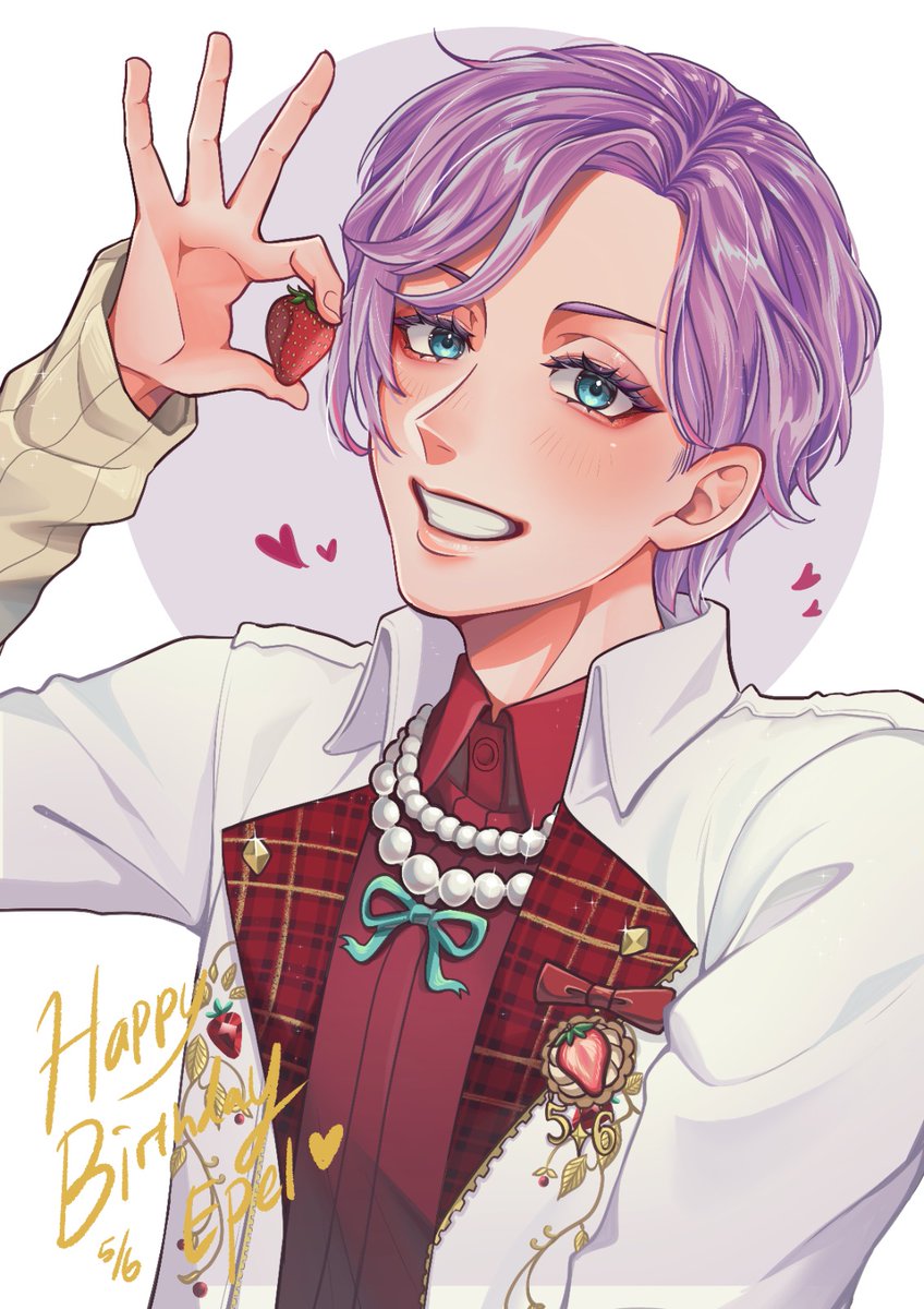 chimochi_248's tweet photo. Happy Birthday Epel!! We love you🍎💞🎶🎂
#twstファンアート
#エペル・フェルミエ誕生祭2026 https://t.co/MIBUpyMsfH