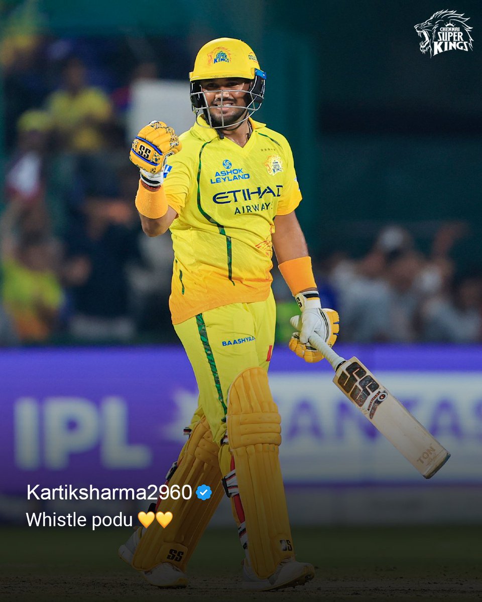 ChennaiIPL's tweet photo. Powered by Yellove 💪💛

#WhistlePodu #DCvCSK https://t.co/oarku3RhLe
