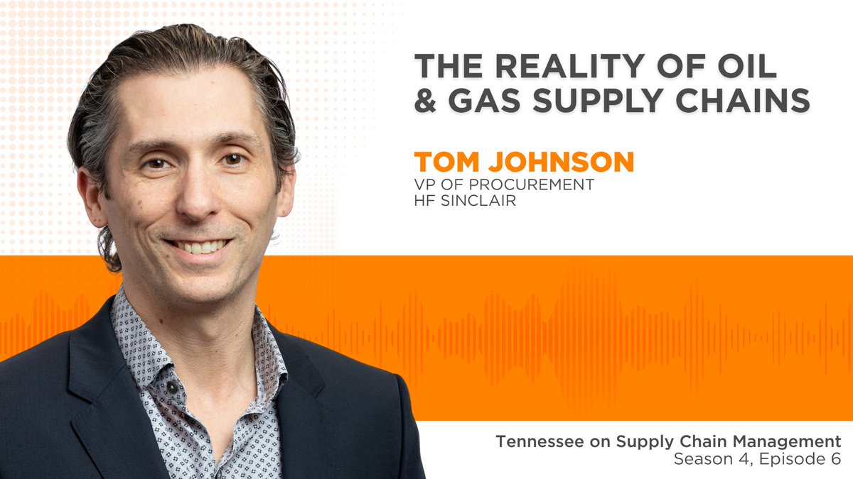 GSCInstitute's tweet photo. In our new #UTSupplyChain podcast episode, @HaslamUT's Ted Stank &amp; Lance Saunders talk with HF Sinclair VP Tom Johnson about why supply certainty matters more than cost and how geopolitics, tariffs &amp; labor shortages shape refinery operations. Listen:
https://t.co/1rvME2PKCq https://t.co/iG06d3nclE