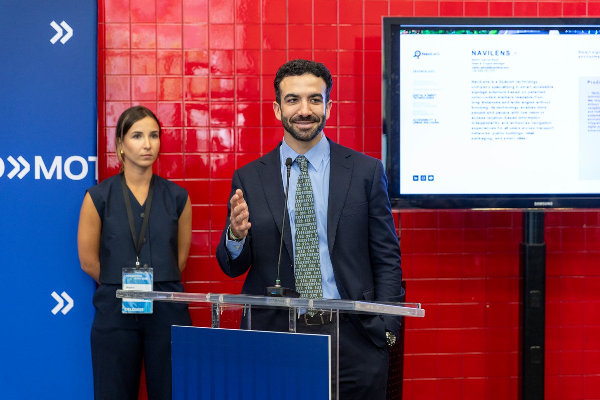 navilens's tweet photo. We've taken part in #CoMotionMiami2026, one of the world’s leading urban mobility fairs 🌴

At the Spain showcase, we shared how  accessibility tech comes together with mobility to build smarter and more inclusive cities

It's been a pleasure! https://t.co/ycOaBqZ9BC