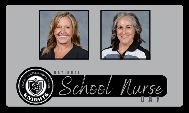 Steele78108's tweet photo. Not all heroes wear capes—some wear scrubs! 

Happy National School Nurse Day to our amazing duo, Mrs. Bores and Mrs. Mora! Thank you for keeping our school running smoothly and our students feeling their best.

Drop a  "Thank You" in the comments to show them some love! https://t.co/wtCkAz1S7h