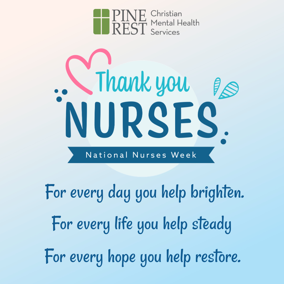 PineRestGR's tweet image. 💙 May 6 - 12 is National Nurse's Week! 💙

Nurses put themselves at the heart of healing—providing strength and a steady presence in difficult moments, and offering hope when it’s needed most ... Because compassion can make all the difference when someone is struggling.

To our