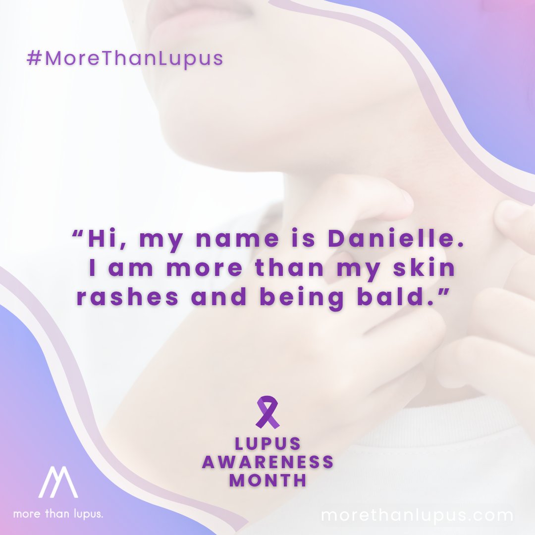 LupusMore's tweet photo. Finding a Different Shade of Purple:
Awareness shouldn't just be about the disease; it should be about the person living within it.
#MoreThanLupus #courage #honest #chronicillness #sle #lupus #rashes #hairloss https://t.co/xKQiFEKI5W