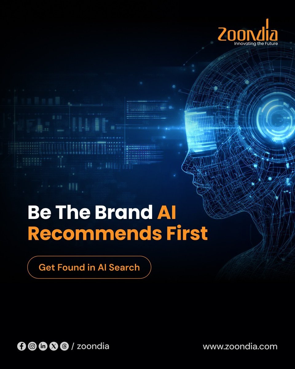 zoondia's tweet photo. When AI answers your customers,
does it trust your content enough to recommend your brand?

Zoondia helps you build the authority AI engines rely on to make your brand the answer.
 
Be the answer. Be the choice.

#AnswerEngine #zoondia #AEO #AIVisibility #ContentStrategy https://t.co/5Lwc5F0Mec