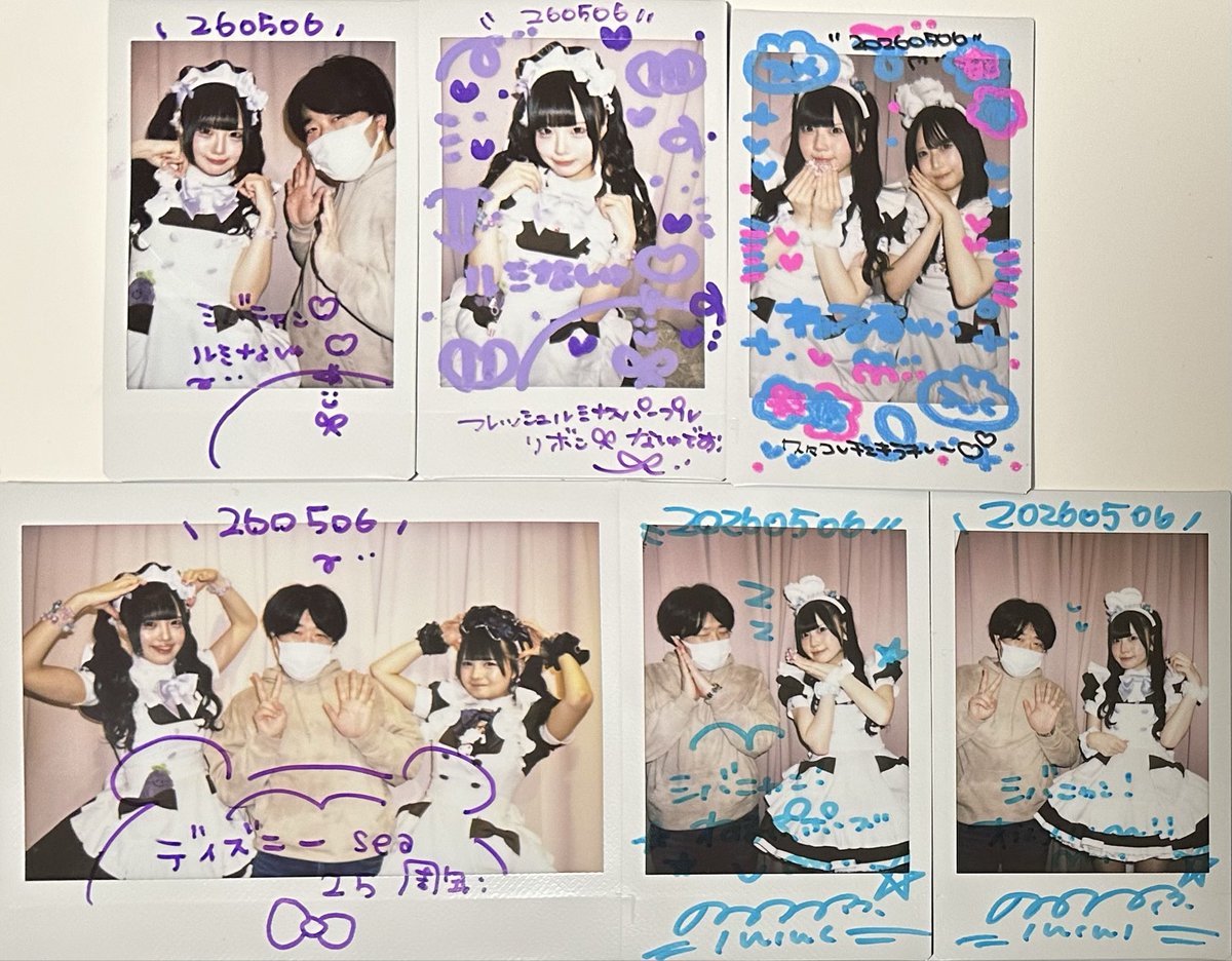 5/6 大阪プレミアムメイドさんとのチェキ！ 「初めまして」でしたが な