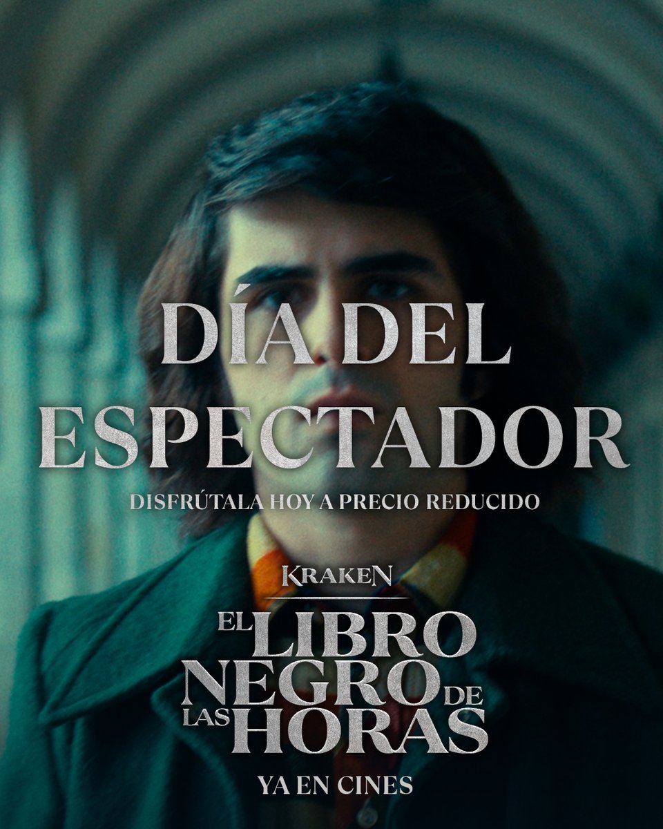 Aprovecha el Día del Espectador para adentrarte en el misterio que está atrapando a toda España.

Una semana para encontrar un libro… o perderlo todo.

⚫📖 #KrakenLaPelicula ¡Ya en cines!