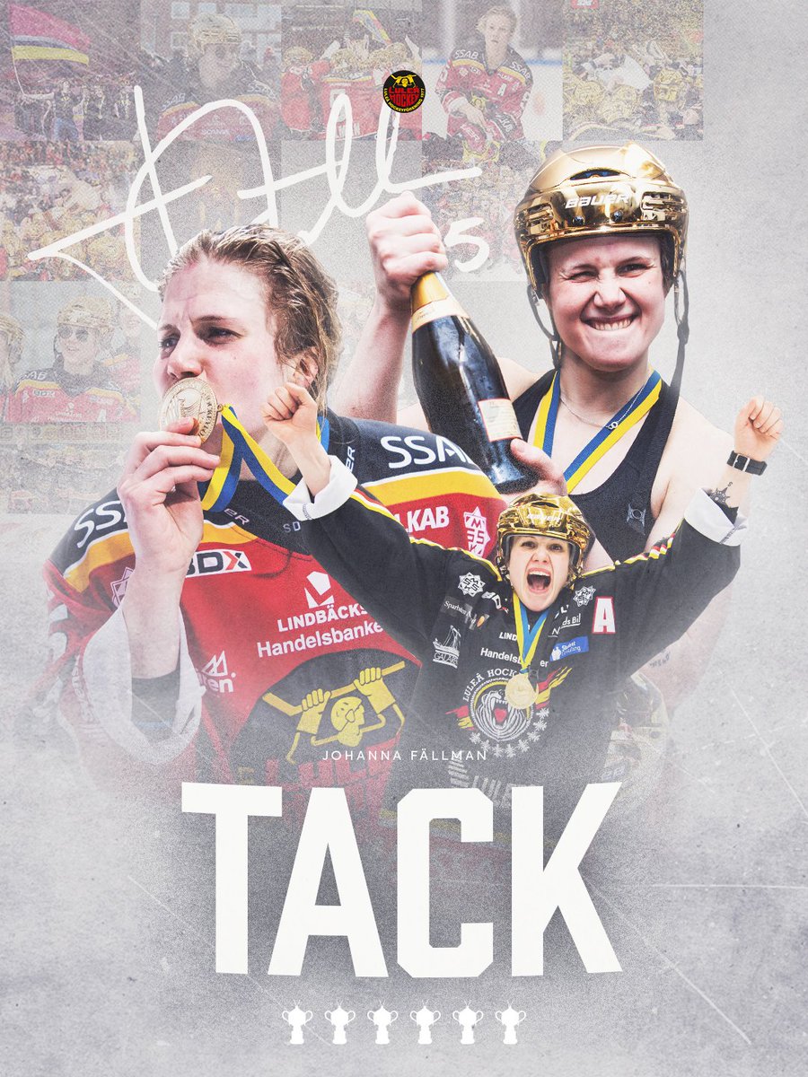 LuleaHockey's tweet photo. Vi tackar av en ikon. ❤️ Tack för allt, Johanna. https://t.co/VgfPyxaXzf